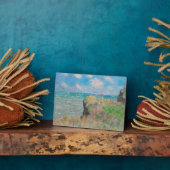 Monet Cliff Walk bij Pourvil Impressionist Paintin Fotoplaat (Zijkant)