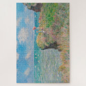 Monet Cliff Walk bij Pourvil Impressionist Paintin Legpuzzel (Verticaal)
