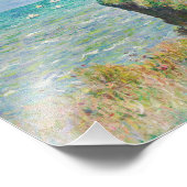 Monet Cliff Walk in Pourville Foto Afdruk (Hoek)