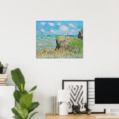 Monet Cliff Walk in Pourville Poster (Thuiskantoor)