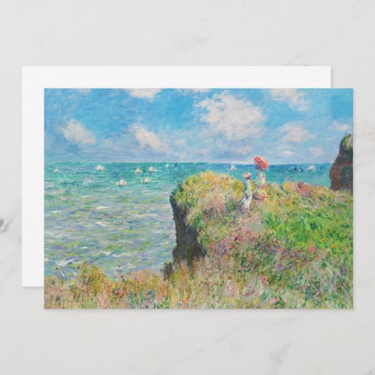 Monet Cliff Walk op uitnodiging van Pourville (Voorkant / Achterkant)