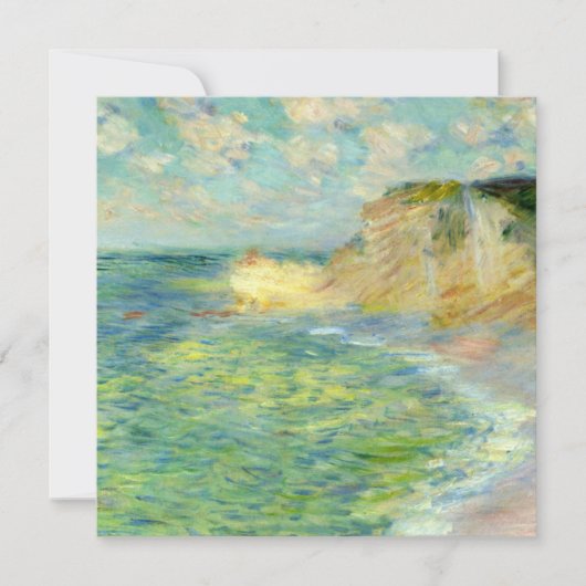 Monet - Cliffs in Amont, beroemd schilderij Kaart (Voorkant)