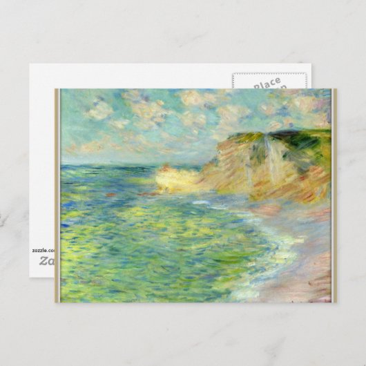 Monet - Cliffs in Amont Briefkaart (Voorkant / Achterkant)