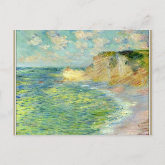 Monet - Cliffs in Amont Briefkaart (Voorkant)