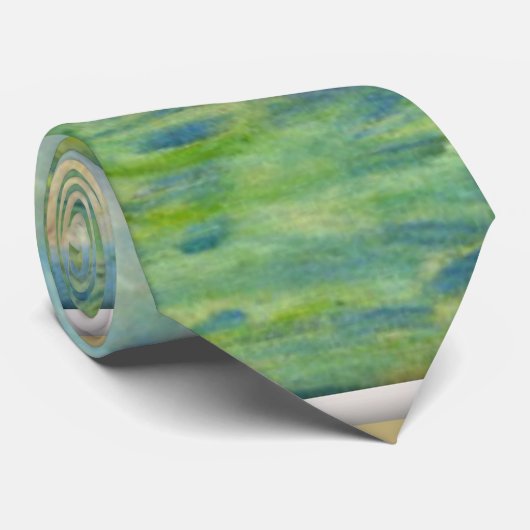 Monet - Cliffs in Amont Stropdas (Opgerold)