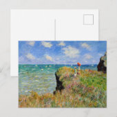 Monet - Clifftop Walk in Pourville Briefkaart (Voorkant / Achterkant)