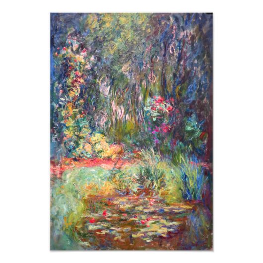 Monet Corner of Water Lily Pond Foto Afdruk (Voorkant)