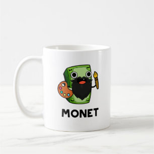 Monet Cute Artist Money Pun Koffiemok