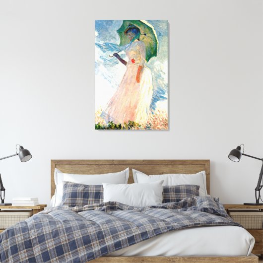 Monet Dame met Parasol Canvas (Insitu (Slaapkamer))