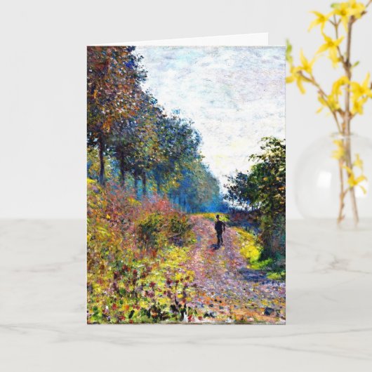 Monet - De Beschutte Weg Kaart (Gele Bloem)