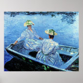 Monet - De Blauwe Roeiboot Poster (Voorkant)