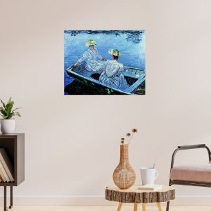 Monet - De Blauwe Roeiboot Poster