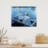Monet - De Blauwe Roeiboot Poster (Keuken)