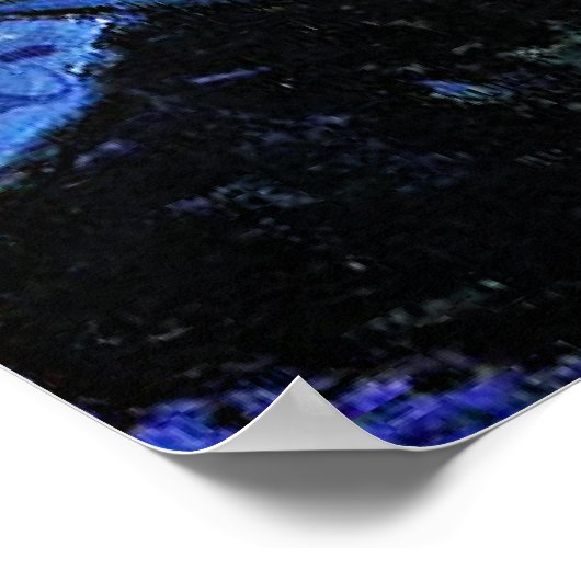 Monet - De Blauwe Roeiboot Poster (Hoek)