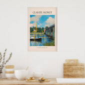 Monet De Brug bij Argenteuil Seine Rivier Poster (Keuken)