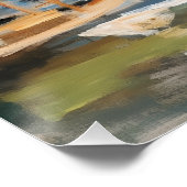 Monet - De brug over de Seine Perfect Poster (Hoek)