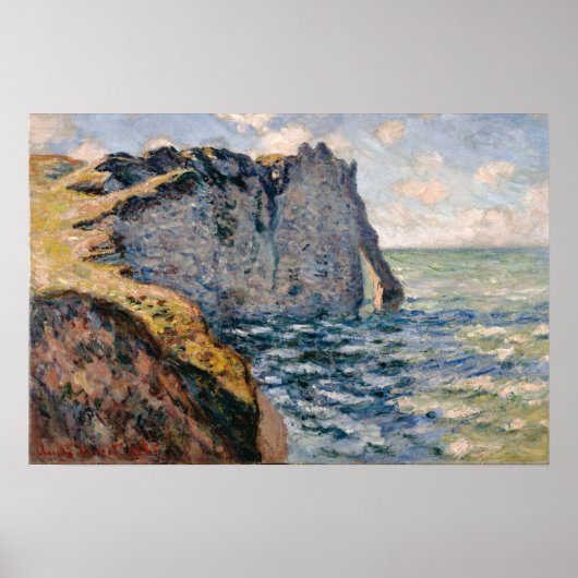 Monet - de Cliff van Aval Etretat Poster (Voorkant)