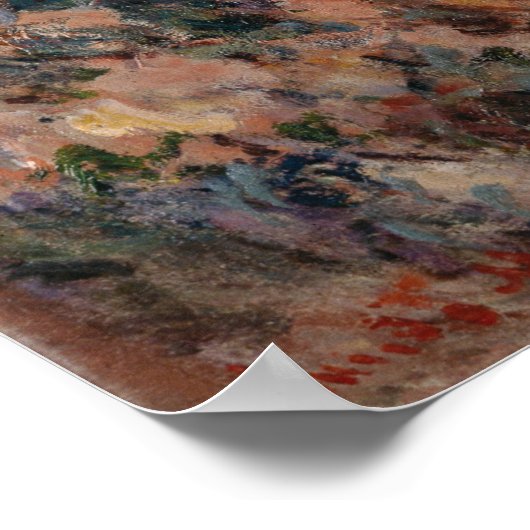 Monet - de Cliff van Aval Etretat Poster (Hoek)