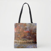 Monet - De Duck Pond, kunstschilderij Tote Bag (Voorkant)