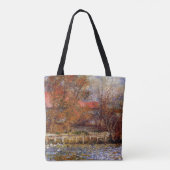 Monet - De Duck Pond, kunstschilderij Tote Bag (Achterkant)