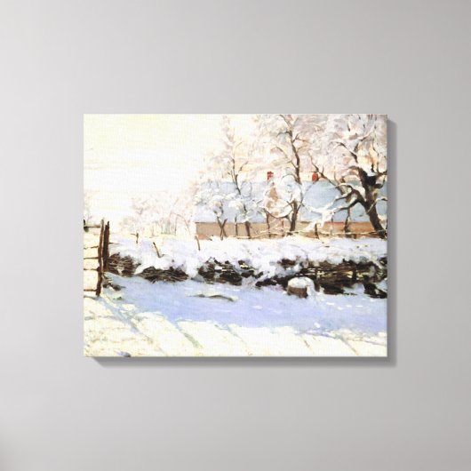Monet de ekster 36x23 verpakt canvas afdruk (Voorkant)