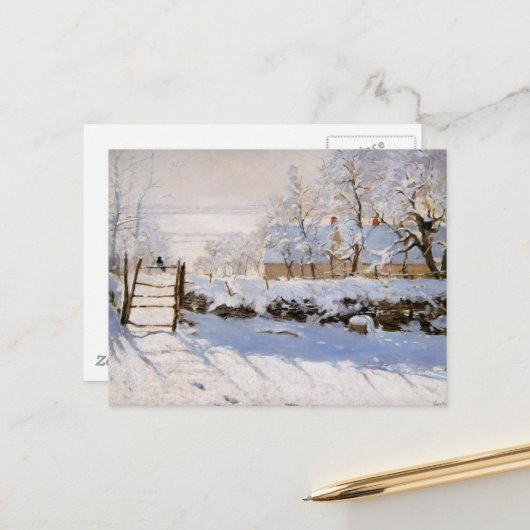 Monet - De Ekster Briefkaart (Voorkant / Achterkant in situ)