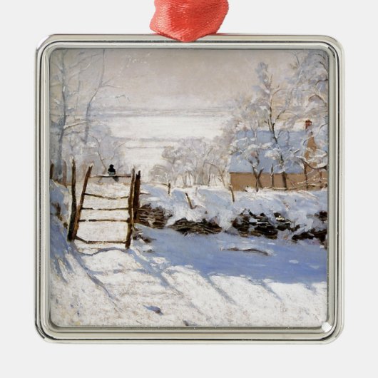 Monet - De Ekster Metalen Ornament (Voorkant)