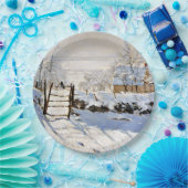 Monet - De ekster, Papieren Bordje (Feest)