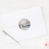 Monet - De Ekster  Ronde Sticker (Envelop)