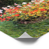 Monet - De familie van de kunstenaar in de tuin Poster (Hoek)