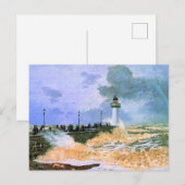 Monet - De havenhoofd bij Le Havre, Briefkaart (Voorkant / Achterkant)