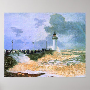Monet - De havenhoofd bij Le Havre, Poster