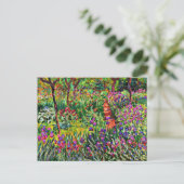 Monet - De Iris Garden in Giverny Briefkaart (Staand voorkant)