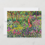 Monet - De Iris Garden in Giverny Kaart<br><div class="desc">De Iris Garden in Giverny,  mooi kunstschilderij van Claude Monet</div>