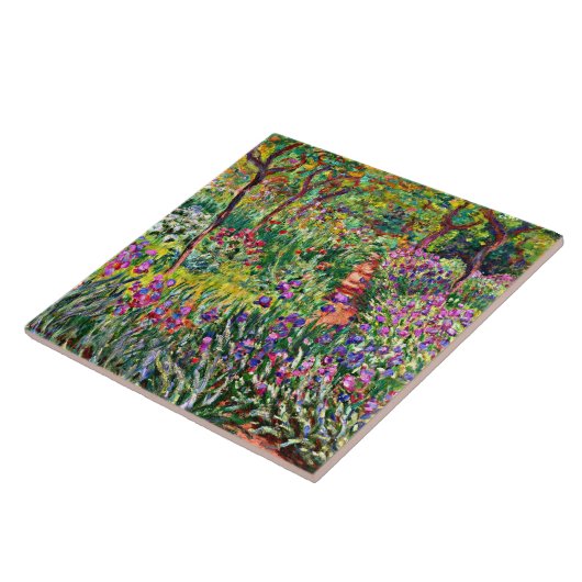 Monet - De Iris Garden in Giverny Tegeltje (Zijkant)
