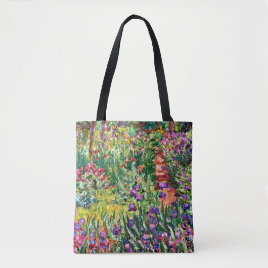 Monet - De Iris Garden in Giverny Tote Bag (Voorkant)