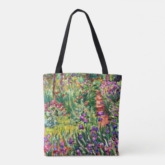 Monet - De Iris Garden in Giverny Tote Bag (Achterkant)