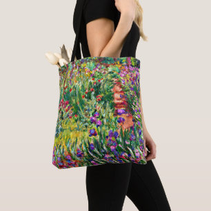 Monet - De Iris Garden in Giverny Tote Bag