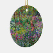 monet de-iris-tuin-bij-giverny bloemenwijnoogst keramisch ornament (Rechts)