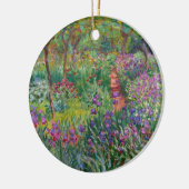 monet de-iris-tuin-bij-giverny bloemenwijnoogst keramisch ornament (Links)