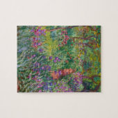 monet de-iris-tuin-bij-giverny bloemenwijnoogst legpuzzel (Horizontaal)
