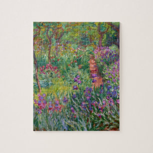 monet de-iris-tuin-bij-giverny bloemenwijnoogst legpuzzel