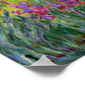 Monet - de Iris-tuin in Giverny 1900 Poster (Hoek)