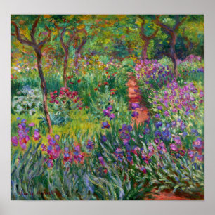 Monet - de Iris-tuin in Giverny 1900 Poster