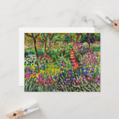 Monet - De iristuin in Giverny Kaart (Voorkant / Achterkant in situ)