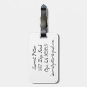 Monet De Japanse Brug Kunst Kunstwerk Bagagelabel (Achterkant verticaal)