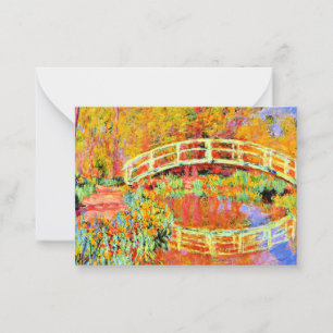 Monet - De Japanse brug op Giverny Notitiekaartje