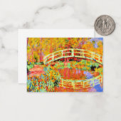 Monet - De Japanse brug op Giverny Notitiekaartje (Voorkant / Achterkant in situ)