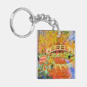 Monet - De Japanse brug op Giverny Sleutelhanger (Voorkant Links)