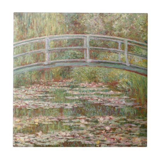 Monet: De Japanse brug Tegeltje (Voorkant)
